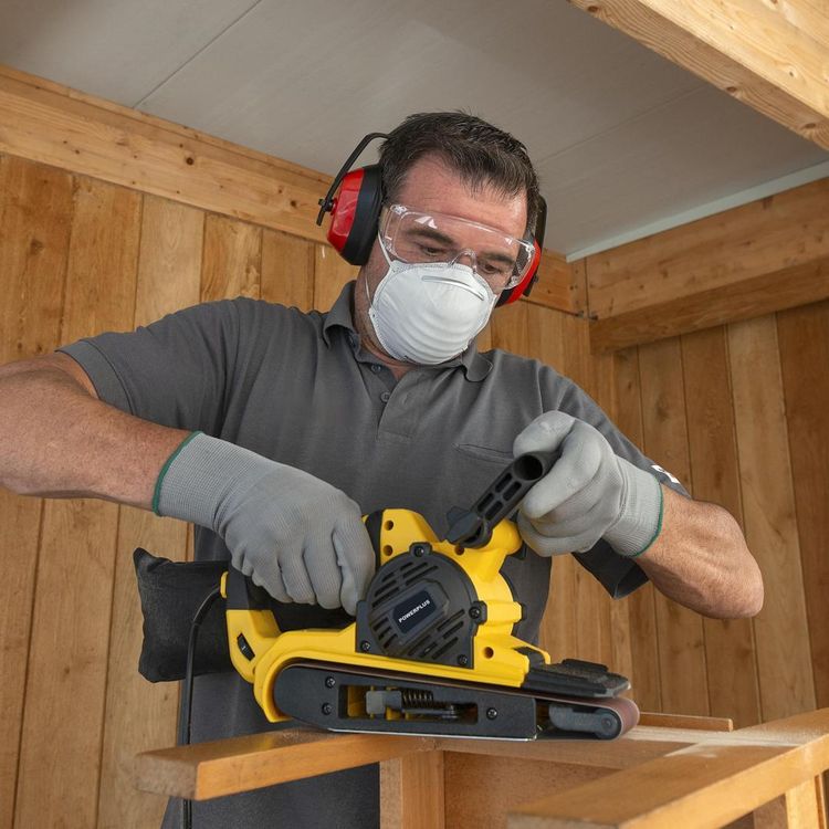 Powerplus bandschuurmachine POWX0461 230V 900W incl. koffer