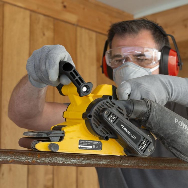 Powerplus bandschuurmachine POWX0461 230V 900W incl. koffer