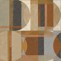 Arcadia Sojo vliesbehang geometrisch bruin, blauw 53cmx10m