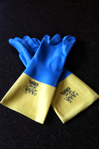 Busters huishoudhandschoen blue, yellow 9