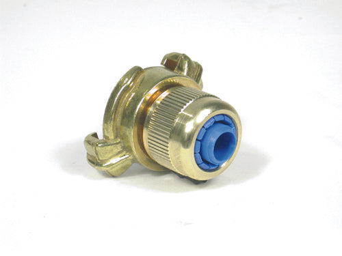 Talen gk-snelkoppeling met slanghouder messing 1/2"