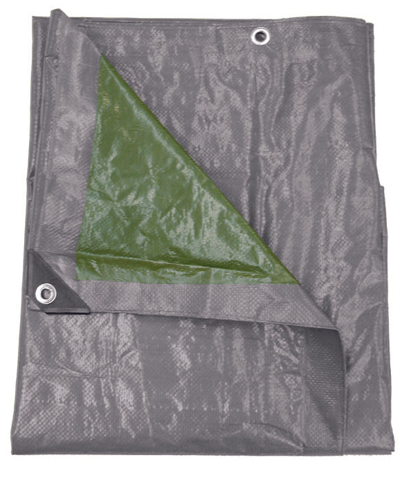 Talen afdekzeil grijs, groen 4x4m