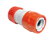 Talen snelkoppeling met stop en slanghouder pvc 1/2"