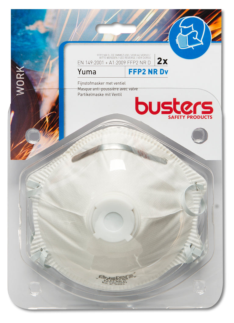 Busters Yuma stofmasker Yuma FFP2 NR D V 2 stuks