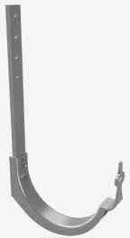 Grovik T125 beugel aluminium 125mm zilver