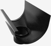 Grovik T150 uitloop ø85mm aluminium 150mm zwart