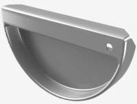 Grovik T150 kopschot aluminium 150mm zilver