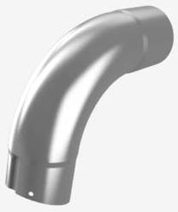 Grovik N85 bocht 75° ø85mm aluminium 85mm zilver