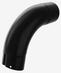 Grovik N85 bocht 75° ø85mm aluminium 85mm zwart