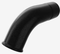 Grovik N85 bocht aluminium 85mm zwart