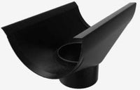 Grovik T125 uitloop ø85mm aluminium 125mm zwart