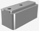 Grovik montageblok kunststof 25mm grijs