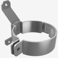 Grovik N85 beugel aluminium 85mm zilver 2st