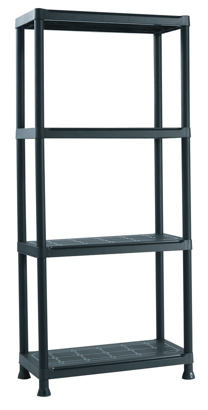 Keter Plus stellingkast kunststof zwart 60x30x135cm 20kg