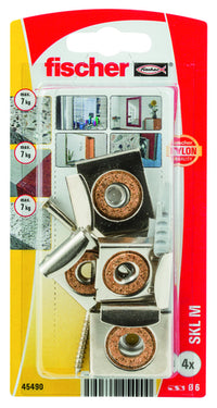 Fischer SKL spiegelbevestiging verzinkt nylon verzinkt 6x30mm 4st