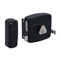 Veilig oplegslot rechts 157B zwart doornmaat 50mm