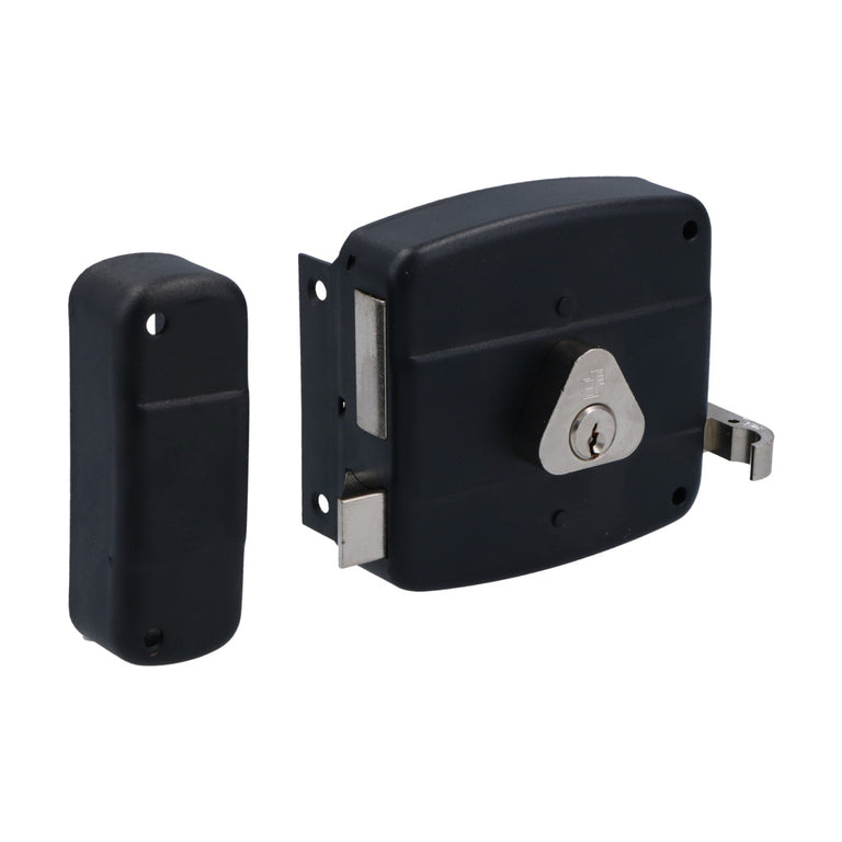 Veilig oplegslot rechts 157B zwart doornmaat 50mm