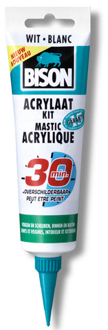 Bison acrylaatkit snelhardend elastisch wit 150ml