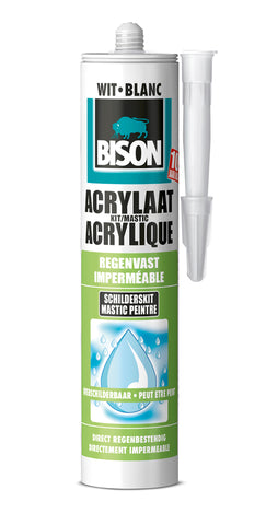 Bison acrylaatkit elastisch wit 310ml