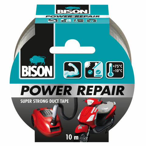 Bison Power Repair tape grijs 50mmx10m