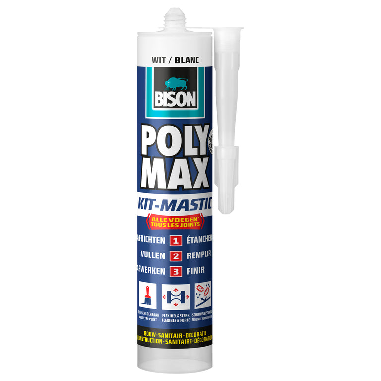 Bison Poly Max Sealant afdichtingskit elastisch wit 280ml
