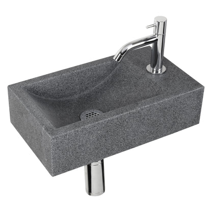 Differnz fonteinset Cheops rechts grijs 40x23x11cm