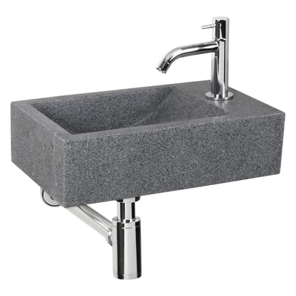 Differnz fonteinset Cheops rechts grijs 40x23x11cm
