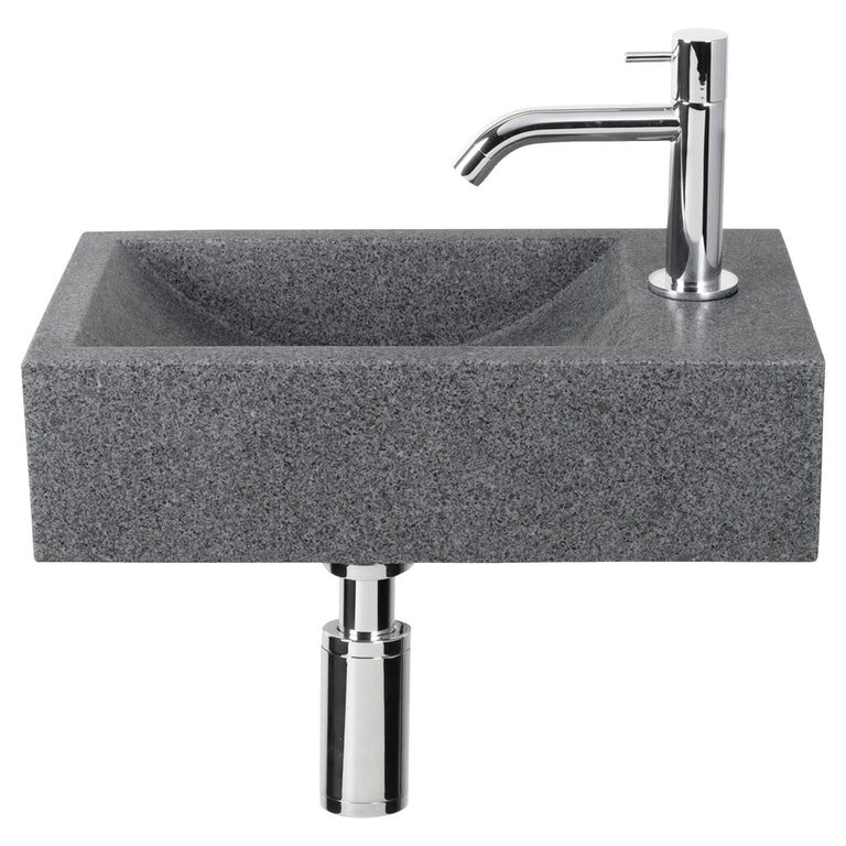 Differnz fonteinset Cheops rechts grijs 40x23x11cm