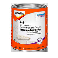 Alabastine 2in1 Muurverf lak mat helder wit 1l