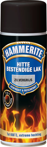 Hammerite Hittebestendig lak zijdeglans grijs 400ml