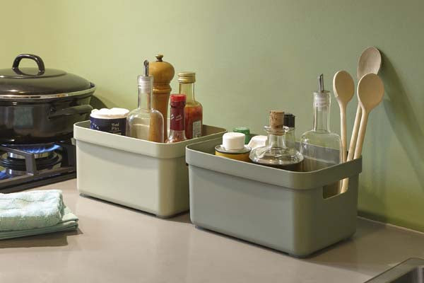 Sunware Sigma Home opbergbox 5L kunststof donkergroen 1-vaks