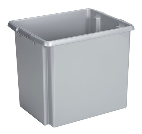 Sunware Nesta opbergbox 45L kunststof zilver 1-vaks