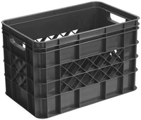 Sunware Square opbergkrat 26L kunststof antraciet 1-vaks