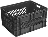 Sunware Square opbergkrat 52L kunststof antraciet 1-vaks