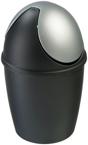 Sunware afvalbak Tiglio zwart, grijs 1,5L