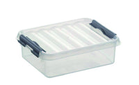 Sunware Q-line opbergbox 1L kunststof transparant 1-vaks