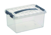 Sunware Q-line opbergbox 6L kunststof transparant 1-vaks