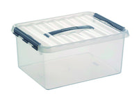 Sunware Q-line opbergbox 15L kunststof transparant 1-vaks