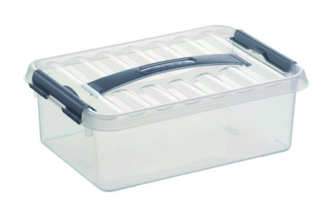 Sunware Q-line opbergbox 4L kunststof transparant 1-vaks