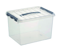 Sunware Q-line opbergbox 22L kunststof transparant 1-vaks