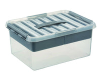 Sunware Q-line opbergbox 15L kunststof transparant 1-vaks