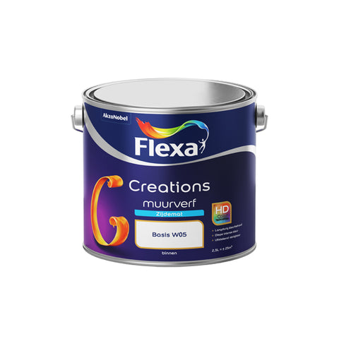 Flexa Creations muurverf zijdemat W05 mengbaar 2,5l