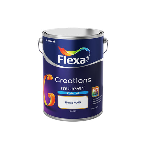 Flexa Creations muurverf zijdemat W05 mengbaar 5l