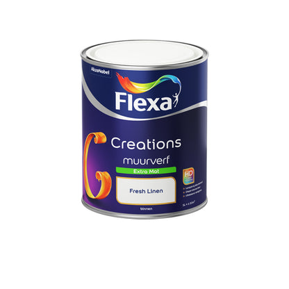 Flexa Creations muurverf extra mat 3000 fresh linen 1l