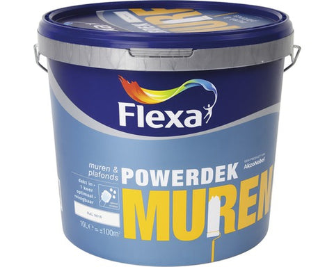 Flexa Powerdek muren & plafonds RAL9010 10l