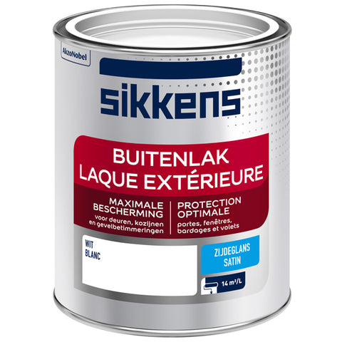 Sikkens Buitenlak zijdeglans wit 750ml