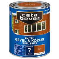 Cetabever gevel & kozijn snelbeits zijdemat teak 750 ml