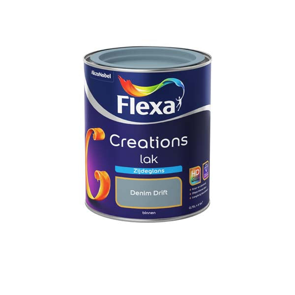 Flexa Creations lak zijdeglans denim drift 750ml