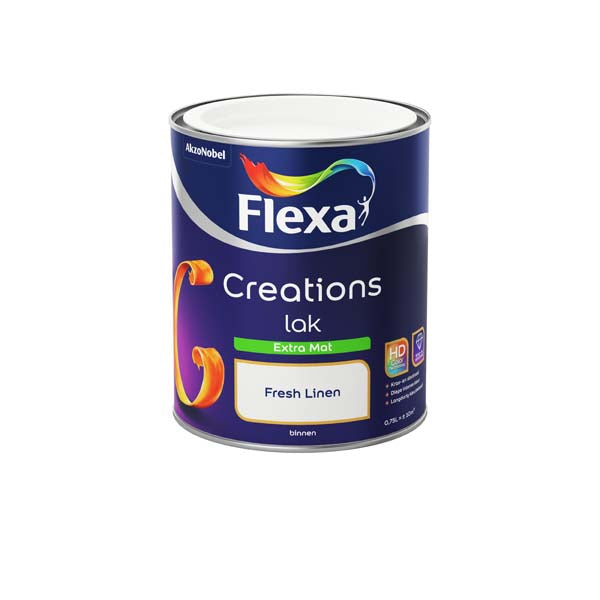 Flexa Creations lak extra mat fresh linen 750ml