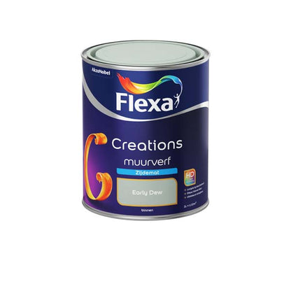 Flexa Creations muurverf zijdemat early dew 1l